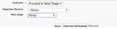 Screenshot: Rules if Hiring Manager tries to move teh candiate to Hired